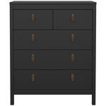 Ladekast Madeira - zwart - 99x82x38 cm