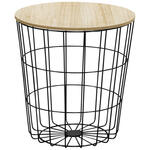 Table d'appoint Tokio - noire - 42x39,5 cm