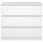 Ladekast Naia - hoogglans wit - 3 lades