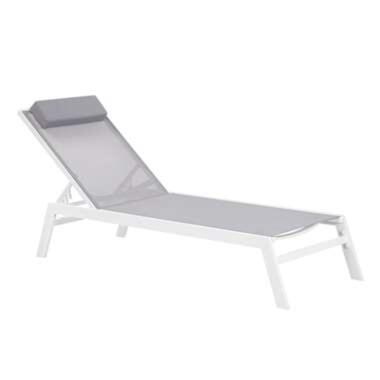 Beliani Chaise longue CATANIA - Gris polyester product