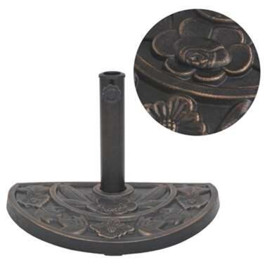 vidaXL Socle de parasol en résine demi-cercle Bronze 9 kg product