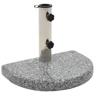 vidaXL Socle de parasol Granite courbe 10 kg Gris product