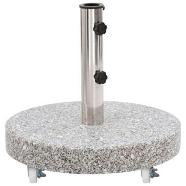 vidaXL Socle de parasol Granite 30 kg Rond Gris product