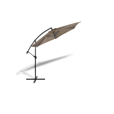 909 Outdoor Hangende parasol met stalenframe in taupe product