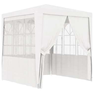 vidaXL Tente de réception avec parois latérales 2x2 m Blanc 90 g/m² product