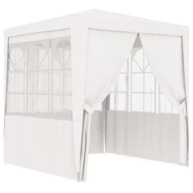 vidaXL Tente de réception avec parois latérales 2,5x2,5m Blanc 90 g/m² product