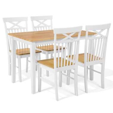 Ensemble de cuisine Table et 4 chaises en bois 120 x 75 cm HOUSTON product