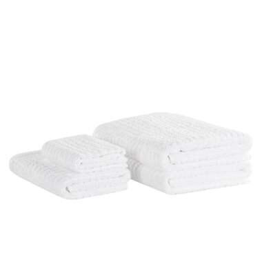 Lot de 4 serviettes de bain en coton blanc ATAI product