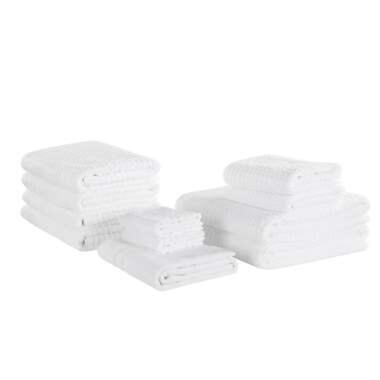 Lot de 11 serviettes de bain en coton blanc ATAI product