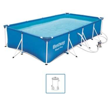 Bestway Jeu de piscine rectangulaire Steel Pro 400x211x81 cm 56424 product