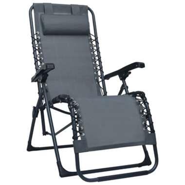 vidaXL Chaise pliable de terrasse Gris Textilène product