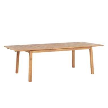 Beliani Verlengbare tafel CESANA - Lichte houtkleur acaciahout product