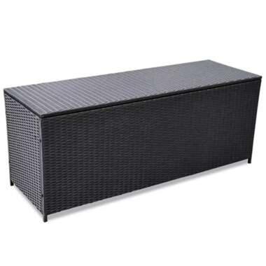 VIDAXL Tuinbox 150x50x60 cm poly rattan zwart product