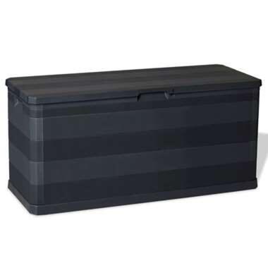 vidaXL Tuinbox 117x45x56 cm zwart product