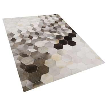 Tapis en cuir gris et blanc 160 x 230 cm SASON product