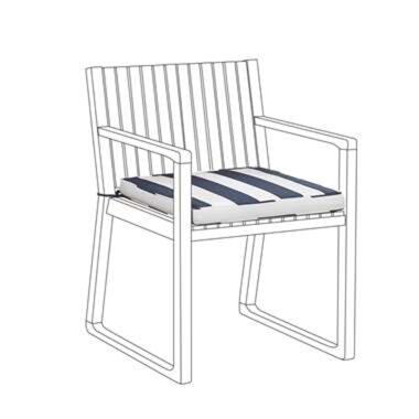 Coussin à rayures blue marine pour chaise SASSARI product