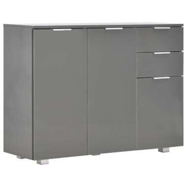 vidaXL Buffet Gris brillant 107x35x80,5 cm product