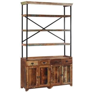 vidaXL Buffet avec étagères Bois de récupération massif 120x35x200 cm product