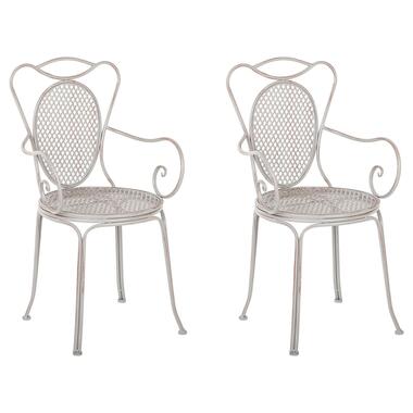 Lot de 2 chaises de jardin grises CILENTO product