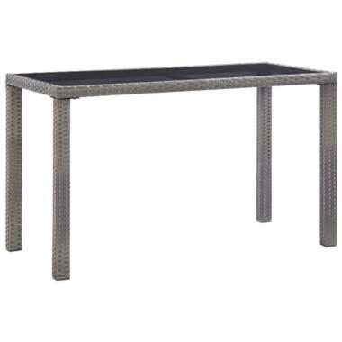 VIDAXL Table de jardin Anthracite 123x60x74 cm Résine tressée product