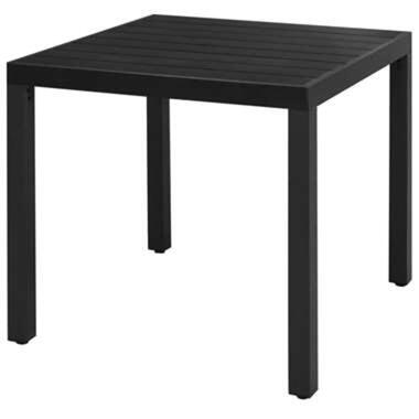 VIDAXL Table de jardin Noir 80 x 80 x 74 cm Aluminium et WPC product