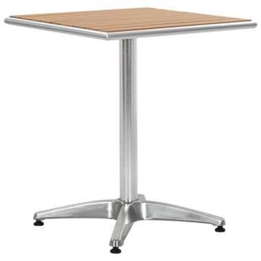 vidaXL Table de jardin Argenté 60x60x70 cm Aluminium et WPC product