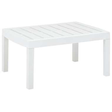 VIDAXL Table de jardin Blanc 78x55x38 cm Plastique product