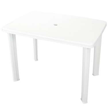 VIDAXL Table de jardin Blanc 101 x 68 x 72 cm Plastique product