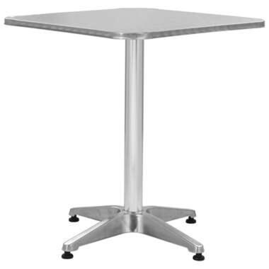 vidaXL Table de jardin Argenté 60x60x70 cm Aluminium product