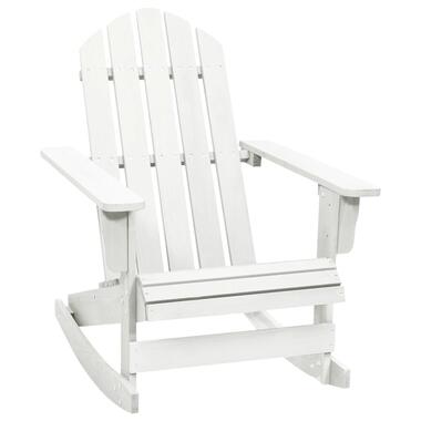 vidaXL Chaise à bascule de jardin Bois Blanc product
