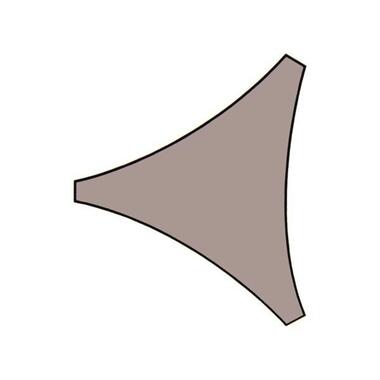 Velleman Schaduwdoek driehoek 3,6x3,6x3,6m Taupe metset product