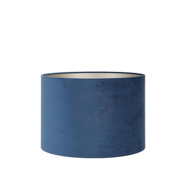 Abat-jour cylindre Velours - Petrol Blue - Ø40x30cm product