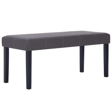 281309 vidaXL Bench 106 cm Grey Faux Leather product