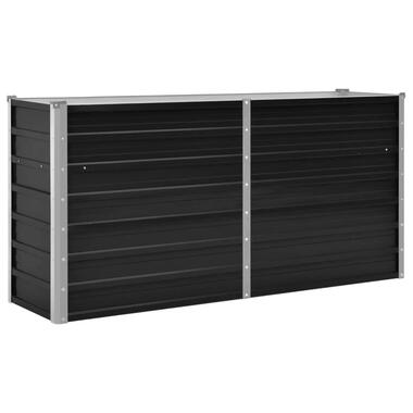 vidaXL Lit surélevé de jardin Anthracite 160x40x77 cm Acier galvanisé product