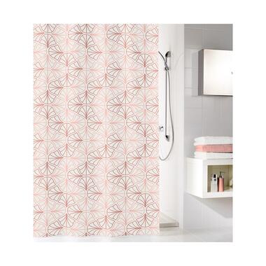 Kleine Wolke douchegordijn Bloom parel - roze - 180x200 cm product