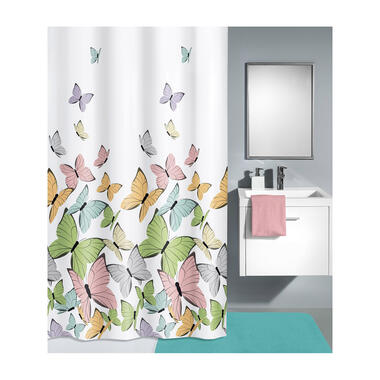 Kleine Wolke douchegordijn Butterflies - multicolor - 180x180 cm product