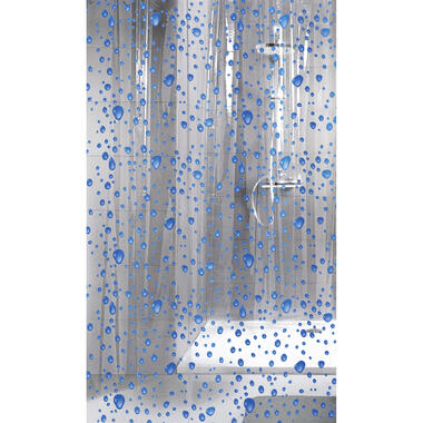 Douchegordijn - Kleine Wolke - Bubble - blauw - 180x200 cm - PEVA product