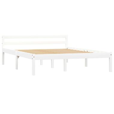 vidaXL Cadre de lit sans matelas blanc bois de pin massif 140x200 cm product