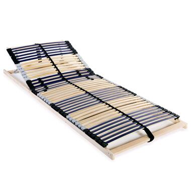 vidaXL Sommier à lattes sans matelas avec 42 lattes 7 zones 90x200 cm product