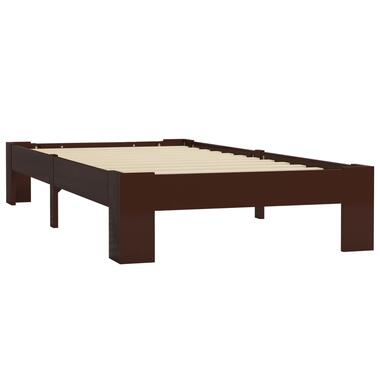 vidaXL Cadre de lit sans matelas marron foncé bois pin massif 90x200cm product