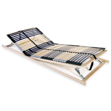 vidaXL Sommier à lattes sans matelas avec 42 lattes 7 zones 90x200 cm product