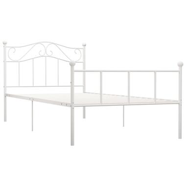 vidaXL Cadre de lit sans matelas blanc métal 100x200 cm product