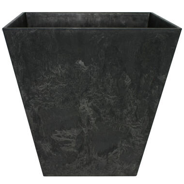 Steege Plantenbak - vierkant - gerecycled kunststof - zwart - 35 cm product