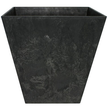 Steege Plantenbak - vierkant - gerecycled kunststof - zwart - 15 cm product