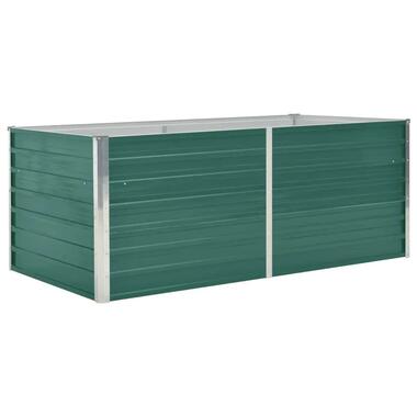 vidaXL Plantenbak verhoogd 160x80x45 cm gegalvaniseerd staal groen product