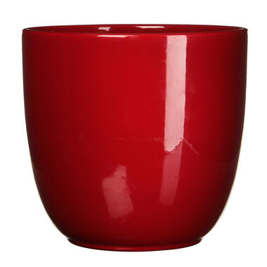 Mica Decorations Tusca Pot de Fleurs - H31,5 x Ø35 cm - Rouge foncé product