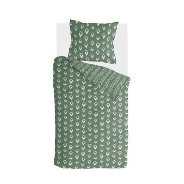 Walra - Housse de couette Remade Turned Cones - 140x220 cm - Vert product