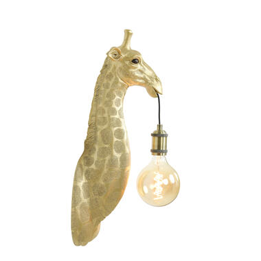 Wandlamp Giraffe - Goud - 20,5x19x61cm product