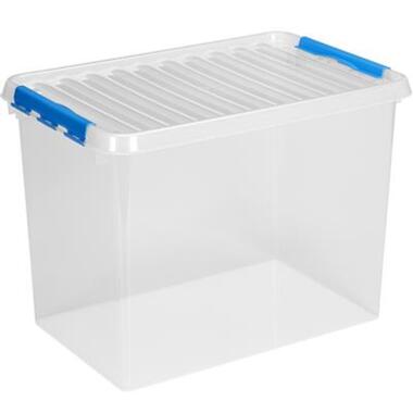 Q-line opbergbox 72L transparant blauw product