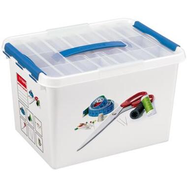 Q-line boîte à coudre avec insert 22L blanc bleu product